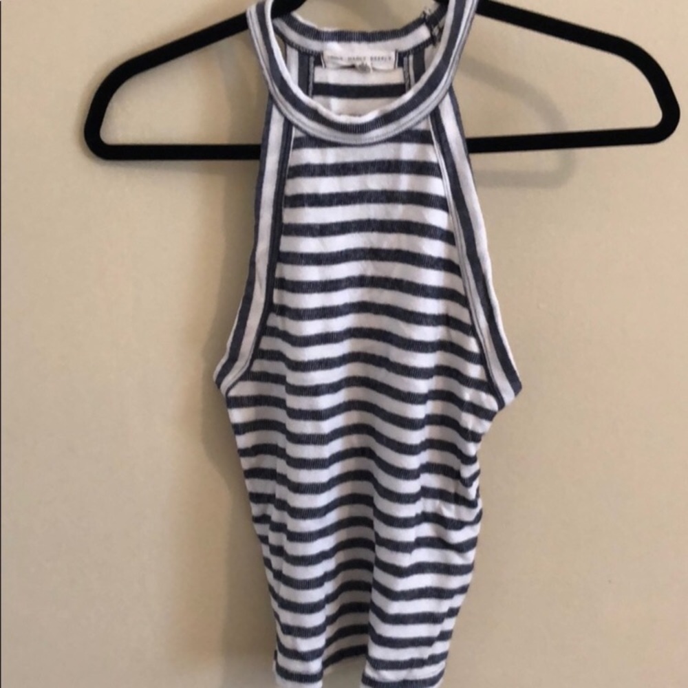 Urban Outfitters striped high neck tank top